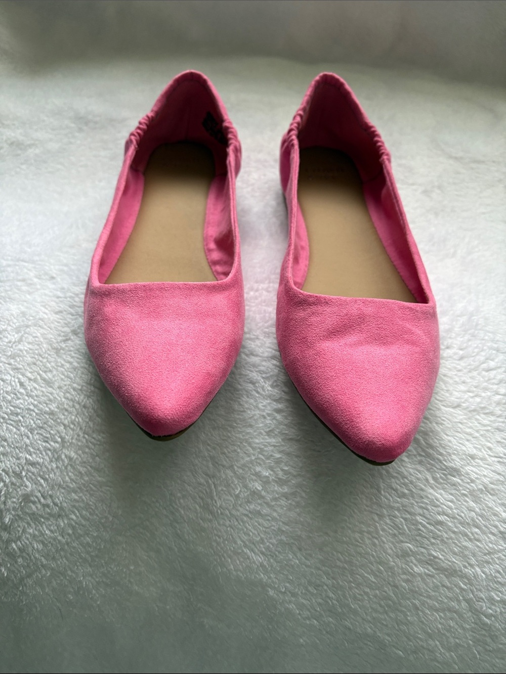 crown & ivy Pink Pointed Toe Ballet Flats (size 7.5)